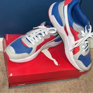 Size 12 Blue & Red Puma Shoes